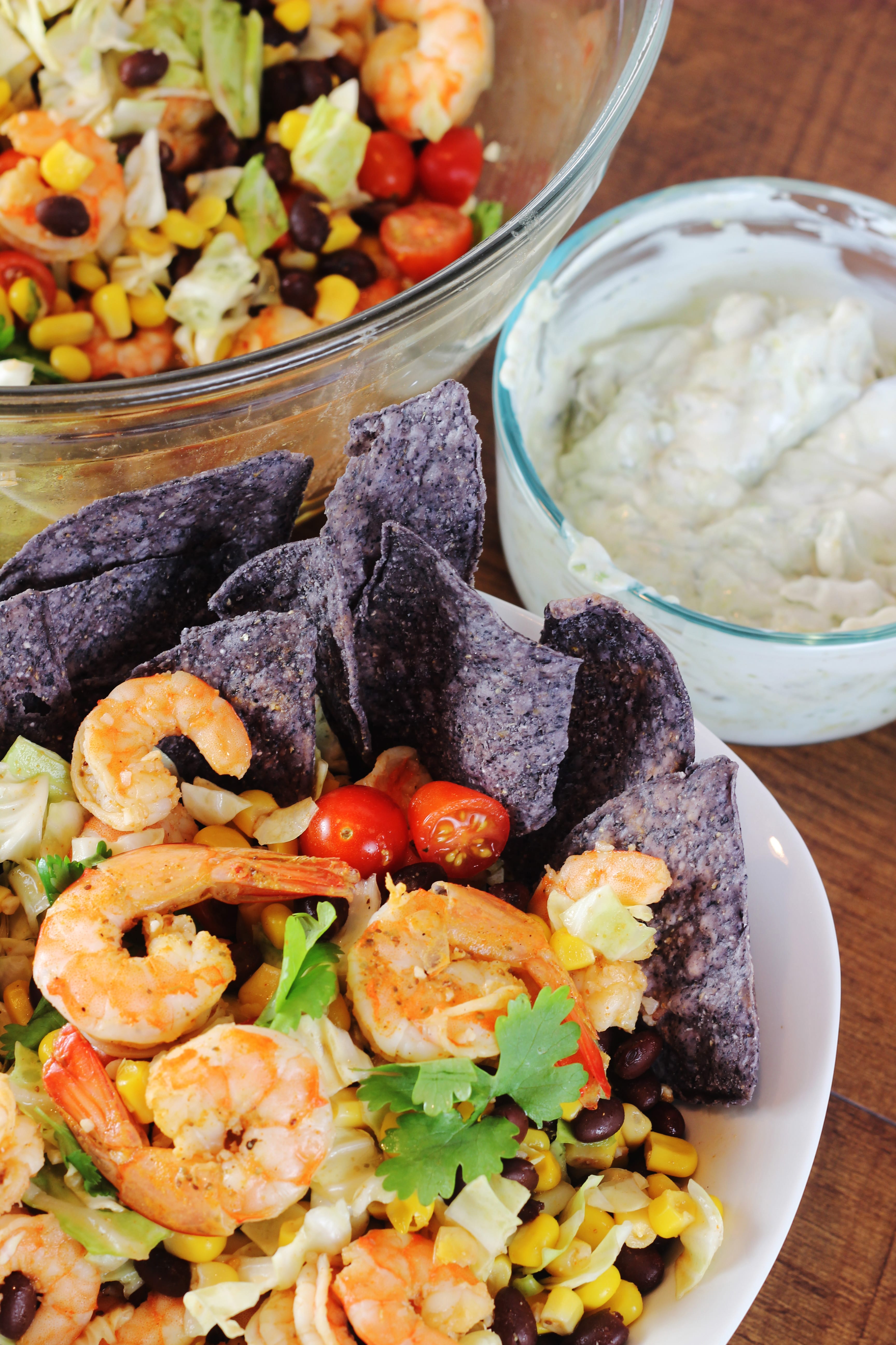 How To Make A Simple Southwest Shrimp Taco Salad